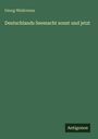 Georg Wislicenus: Deutschlands Seemacht sonst und jetzt, Buch