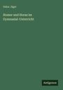 Oskar Jäger: Homer und Horaz im Gymnasial-Unterricht, Buch