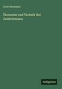 Ernst Meumann: Ökonomie und Technik des Gedächtnisses, Buch