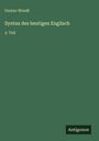 Gustav Wendt: Syntax des heutigen Englisch, Buch