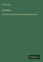 Paul Heyse: Novellen, Buch