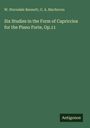 W. Sterndale Bennett: Six Studies in the Form of Capriccios for the Piano Forte, Op.11, Buch
