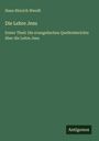Hans Hinrich Wendt: Die Lehre Jesu, Buch