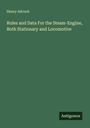 Henry Adcock: Rules and Data For the Steam-Engine, Both Stationary and Locomotive, Buch