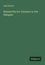 John Kenyon: Rhymed Plea For Tolerance in Two Dialogues, Buch