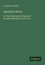 Leopold von Ranke: Sämmtliche Werke, Buch