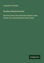 Leopold von Ranke: Rankes Meisterwerke, Buch