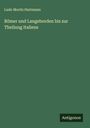 Ludo Moritz Hartmann: Römer und Langeborden bis zur Theilung Italiens, Buch