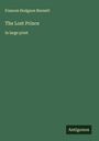 Frances Hodgson Burnett: The Lost Prince, Buch