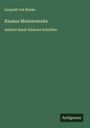 Leopold von Ranke: Rankes Meisterwerke, Buch