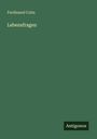 "Ferdinand Cohn, Lebensfragen, Antigonos." Grüner Hintergrund mit schlichtem Design.