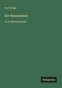 Kurt Kluge: Der Nonnenstein, Buch