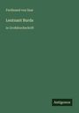 Ferdinand Von Saar: Leutnant Burda, Buch