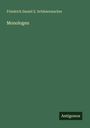 Friedrich Daniel E. Schleiermacher: Monologen, Buch