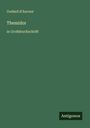 "Godard d'Aucour, Themidor in Großdruckschrift." Dunkelgrüner Hintergrund, unten rechts steht "Antoginos" in einem schwarzen Kasten.