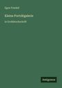 Egon Friedell: Kleine Porträtgalerie, Buch