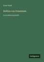 Ernst Weiß: Boëtius von Orlamünde, Buch