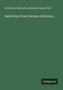 Bela Bates Edwards: Selections From German Literature, Buch