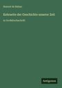 Titel: "Kehrseite der Geschichte unserer Zeit". 
Autor: Honoré de Balzac. 
Großdruck. Unten rechts: Antigonos. 
Einfaches, grünes Design.