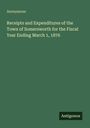 Text: "Anonymous. Receipts and Expenditures of the Town of Somersworth for the Fiscal Year Ending March 1, 1876. Antigonos." 