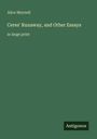 Alice Meynell: Ceres' Runaway, and Other Essays, Buch