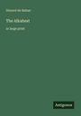 Buchtitel: "The Alkahest" von Honoré de Balzac. Unten rechts: "Antigonos". Grüner Hintergrund.