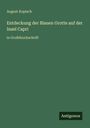August Kopisch: Entdeckung der Blauen Grotte auf der Insel Capri, Buch