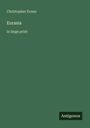 Christopher Evans, Eurasia, in large print. Unten rechts ein schwarz-weißes Logo mit der Aufschrift "Antigonos".