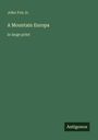 John Fox Jr.: A Mountain Europa, Buch