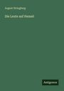 "August Stringberg, Die Leute auf Hemsö, Antigonos." Grüner Hintergrund, minimalistische Gestaltung.