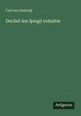 Text: "Carl von Ossietzky, Der Zeit den Spiegel vorhalten, Antigonos." Grünes Cover.