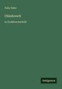 Felix Dahn: Chlodovech, Buch