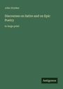John Dryden: Discourses on Satire and on Epic Poetry, Buch