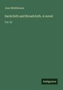 "Jean Middlemass, Sackcloth and Broadcloth. A novel, Vol. III. Antigonos" auf grünem Hintergrund.