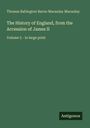 Buchtitel: "The History of England, from the Accession of James II, Volume 5". Autor: Thomas Babington Baron Macaulay. Logo: Antigonos.
