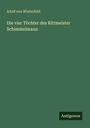 Text: "Adolf von Winterfeld, Die vier Töchter des Rittmeister Schimmelmann, Antigonos". Einfache grüne Buchcovergestaltung.