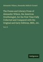 Alexander Wilson: The Poems and Literary Prose of Alexander Wilson, the American Ornithologist, for the First Time Fully Collected and Compared with the Original and Early Editions, MSS., etc., Buch