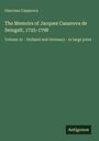 Text: "Giacomo Casanova. The Memoirs of Jacques Casanova de Seingalt, 1725-1798. Volume 3c - Holland and Germany - in large print." Unten rechts steht "Antigonos". Hintergrund: Grün.