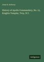 „Jesse B. Anthony: History of Apollo Commandery, No. 15, Knights Templar, Troy, N.Y.“ Auf dunkelgrünem Hintergrund.