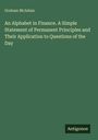 Titel: "An Alphabet in Finance." Autor: "Graham McAdam." Grüner Hintergrund.