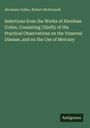„Abraham Colles, Robert McDonnell. Selections... Mercury. Antigonos.“ Grüner Hintergrund, Text in Weiß.