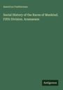Text: "Americus Featherman. Social History of the Races of Mankind. Fifth Division. Aramaeans. Antigonos." Hintergrund: grün.