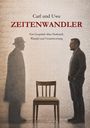 "ZEITENWANDLER" in roter Schrift. Mann im Anzug schaut Schatten an, dazwischen ein leerer Stuhl.