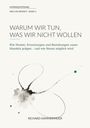 „Warum wir tun, was wir nicht wollen“ von Richard Kammermeier. Abstrakte schwarze und graue Pinselstriche.