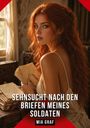 Text: "Sehnsucht nach den Briefen meines Soldaten" und "Mia Graf." Eine Frau mit rotem Haar hält Briefe in der Hand.
