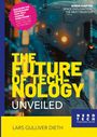 Text: "DISCOVER THE TECHNOLOGY... THE FUTURE OF TECHNOLOGY... UNVEILED." Der Hintergrund zeigt einen futuristischen Roboterkopf.
