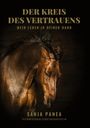 Text oben: "DER KREIS DES VERTRAUENS". Darunter ein braunes Pferd in Bewegung vor dunklem Hintergrund.