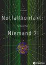 „Notfallkontakt: Niemand?! The Rise of Pulle, J.E. Kaffka.“ Geometrisches Muster mit grünen Linien und orangefarbenen Punkten.