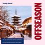 Text: "OFFSEASON", "Die schönsten Orte der Welt in der Nebensaison erleben." Winterliche Altstadt mit Pagode. Logo: "lonely planet".