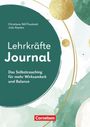 "Lehrkräfte Journal: Das Selbstcoaching für mehr Balance im Lehrberuf" mit abstraktem Design in Grün und Gold. Cornelsen-Logo.